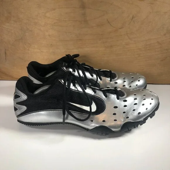 Nike Zoom Rival Bowerman Series Mens Size 10 Track Shoes 311894-011 Blk/Silver - Picture 3 of 13